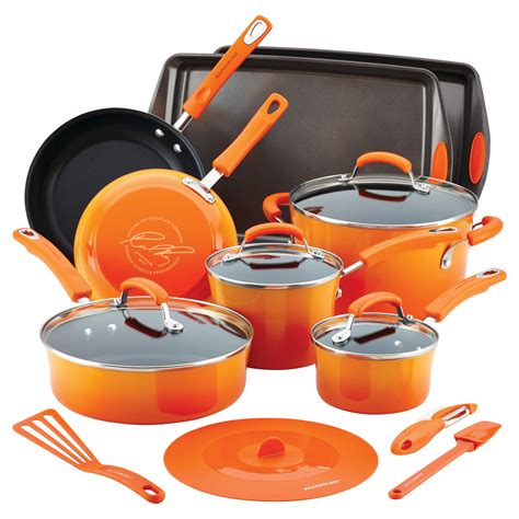 rachel ray cookware set|rachael ray 16pc cookware set.